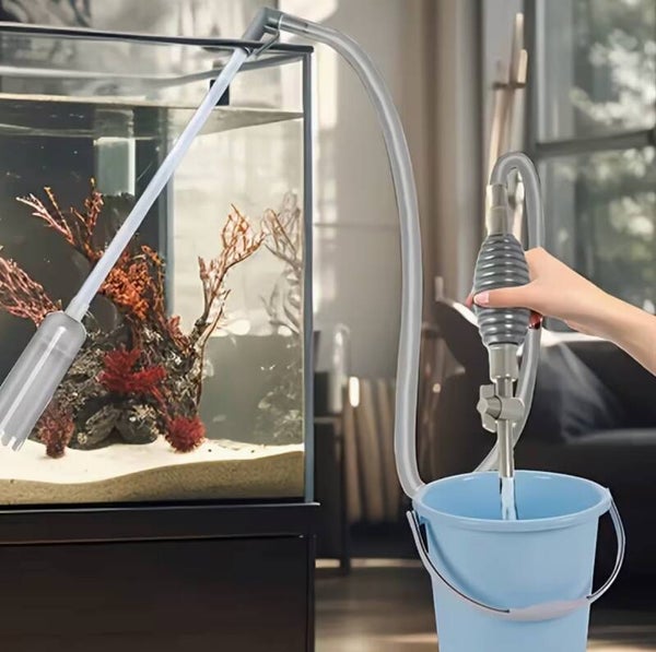3-in-1 aquarium waterververser en grindreiniger