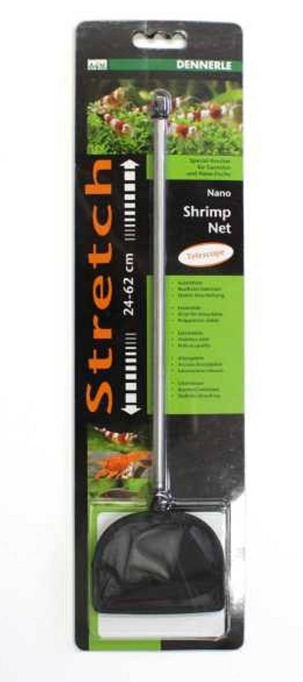 Dennerle Nano Shrimpnet gebogen groot zwart 8 cm