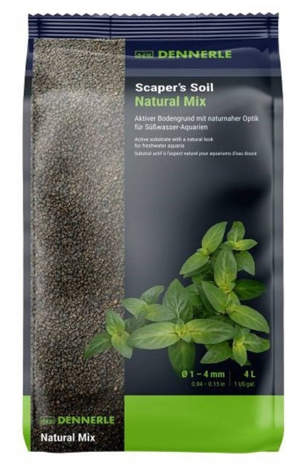 Dennerle Scaper’s Soil Natural Mix 1–4 mm – 4 en 8 liter