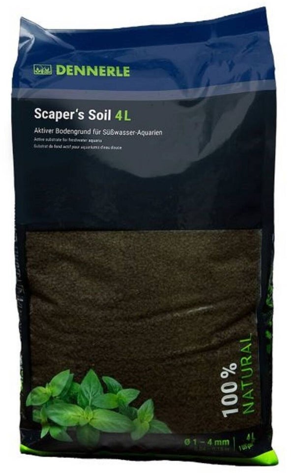 Dennerle Scaper’s Soil zwarte bodem 1–4 mm – 4 en 8 liter