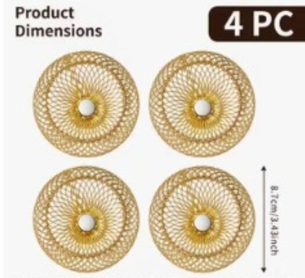 Magnetische klimschalen voor springspinnen – goudkleurig – 4 stuks
