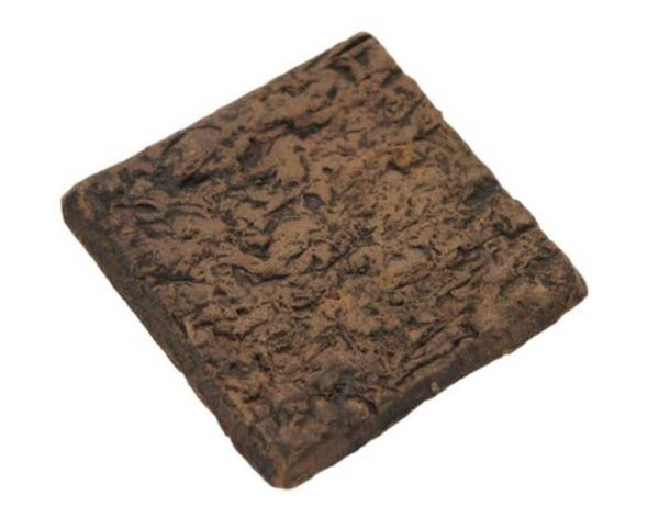 Plant square klei opbind plaatje voor planten 4 x 4 cm