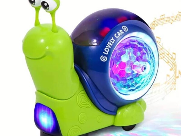 Interactive Musical Light Up Crawling Snail Toy