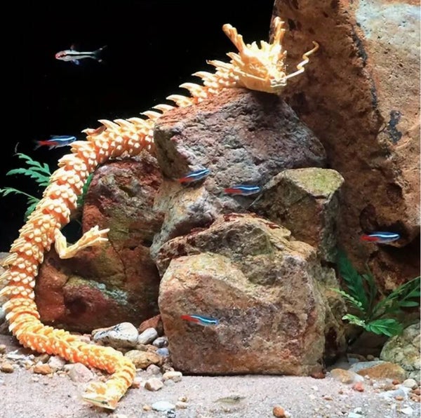 Aquarium ornament draak 27 cm