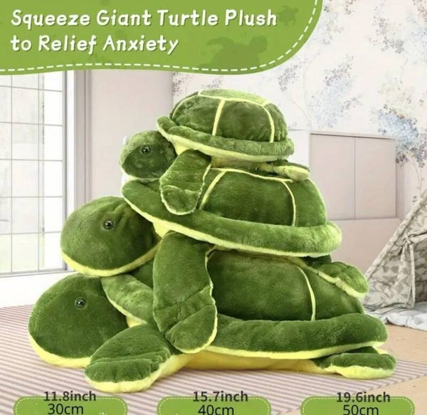 Pluche schildpad knuffel 30 of 50 cm !