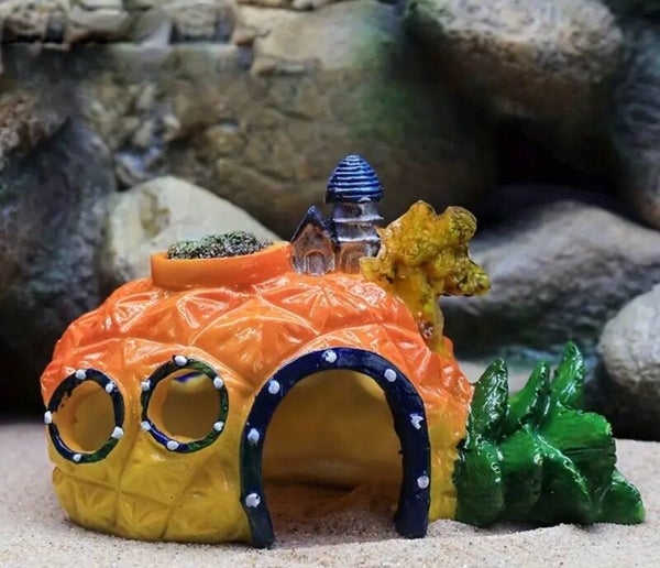 Aquarium decoratie half ananas huis