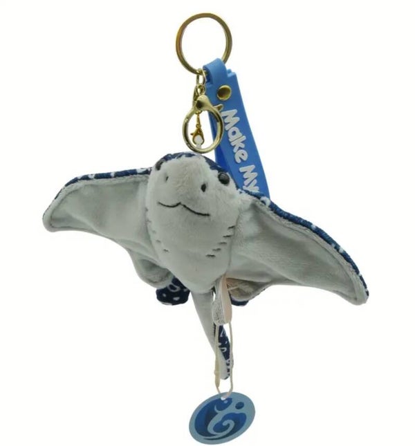 Sleutelhanger pluche Oceaan knuffel Duivelsvis 20 cm