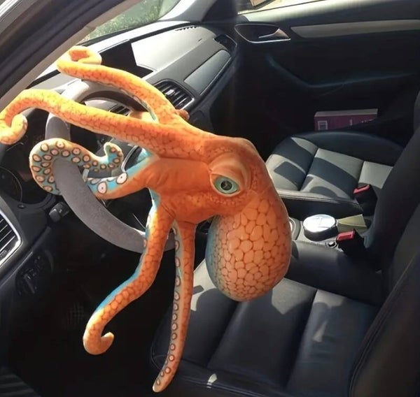 Pluche zachte Octopus. 30 of 50 cm breed