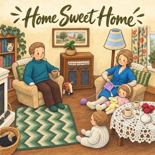 The Longest Yarn Home Sweet Home Greeting Card