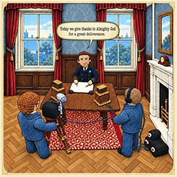The Longest Yarn The King's Christmas Broadcast Card