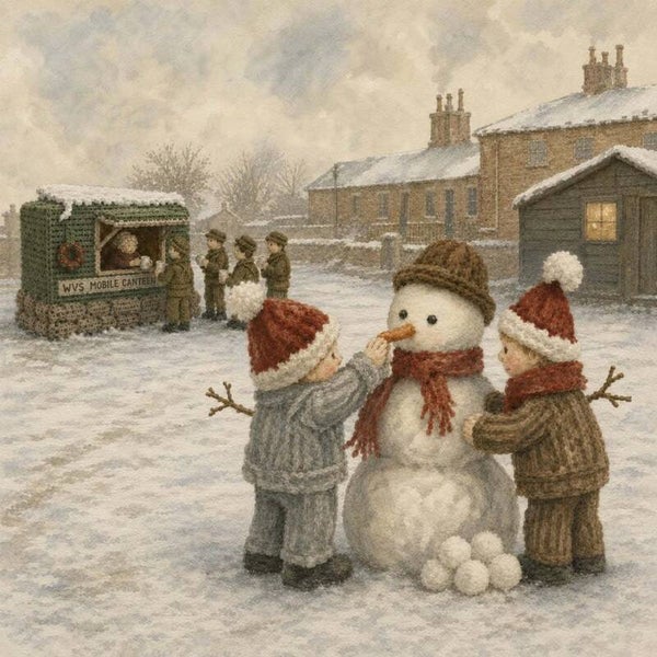 The Longest Yarn Warm Hands, Warm Hearts Card