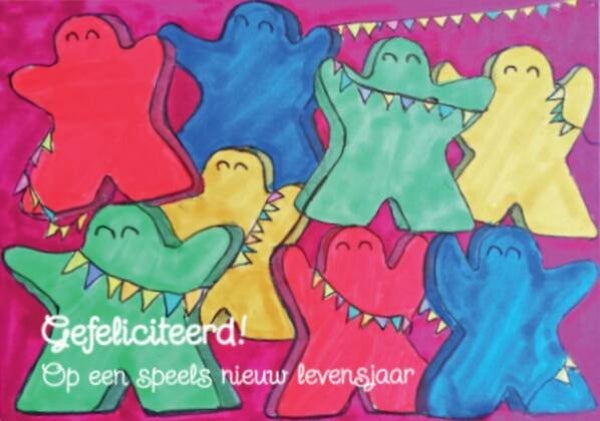 Postkaart: Gefeliciteerd