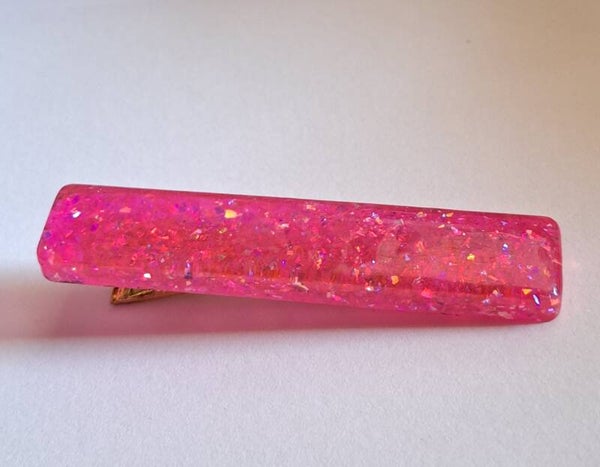 Neon Barbie Dream Glitter Hairclip