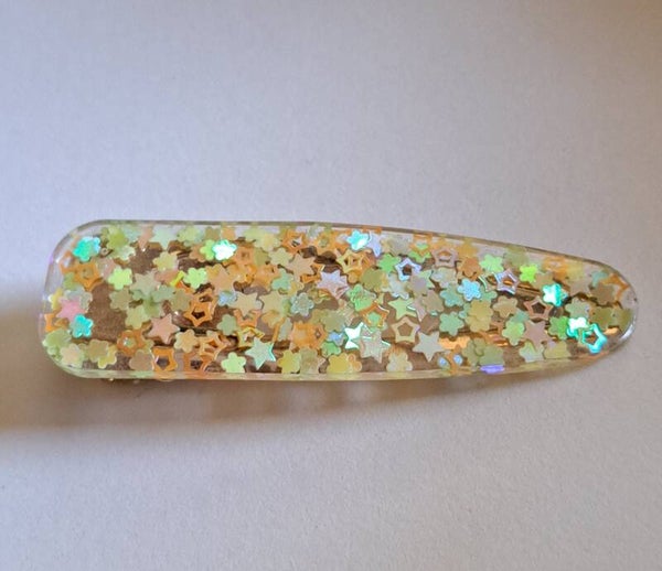 Kawaii Citrus Sunshine Glitter Hairclip