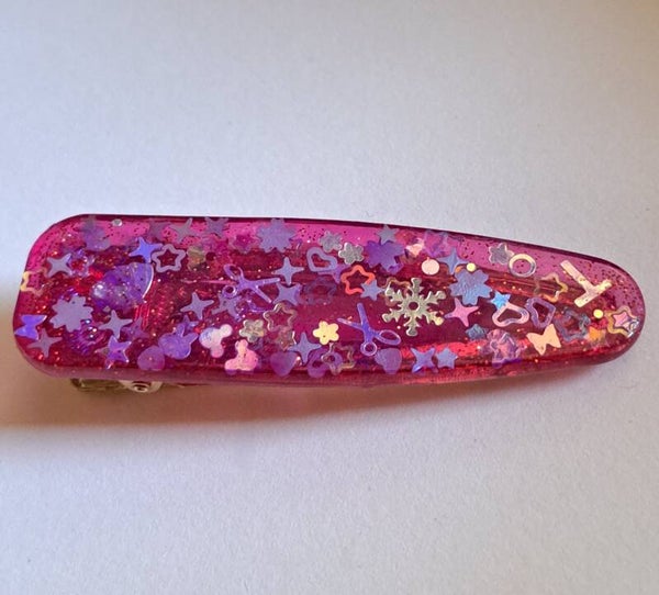 Cute Fuchsia Mystery Charm Hairclip