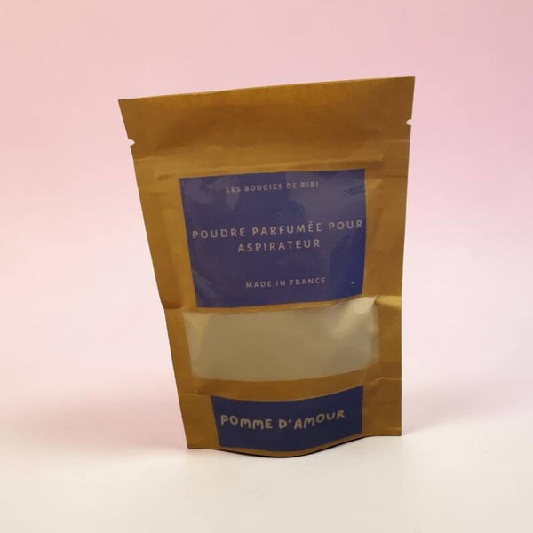 Poudre  parfumée d'aspirateur  Pomme d'amour 100ml