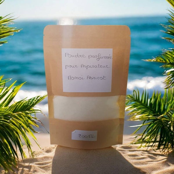 Poudre d'aspirateur parfumée Monoi abricot
