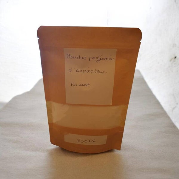 Poudre d'aspirateur parfumée Fraise