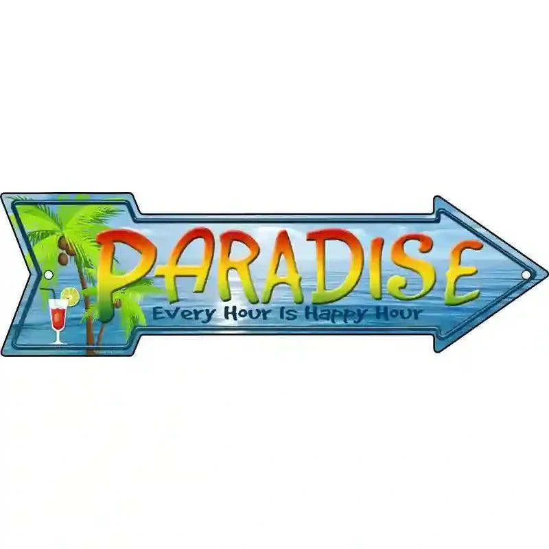 Paradise Novelty Metal Arrow Sign