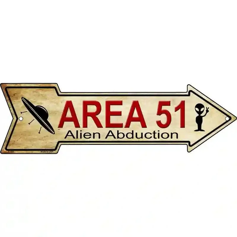Area 51 Novelty Metal Arrow Sign