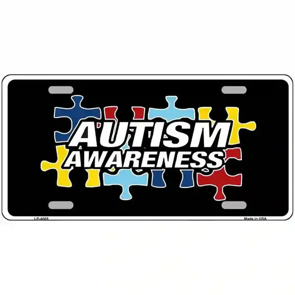 Autism Awareness Metal Novelty License Plate Sign