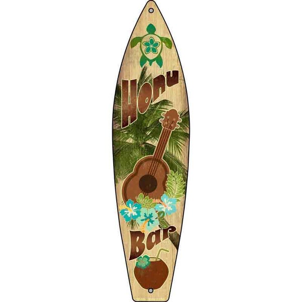 Honu Bar Novelty Metal Surfboard Sign