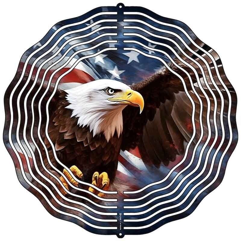 Eagle in Flight Novelty Metal Wind Spinner WCS-122