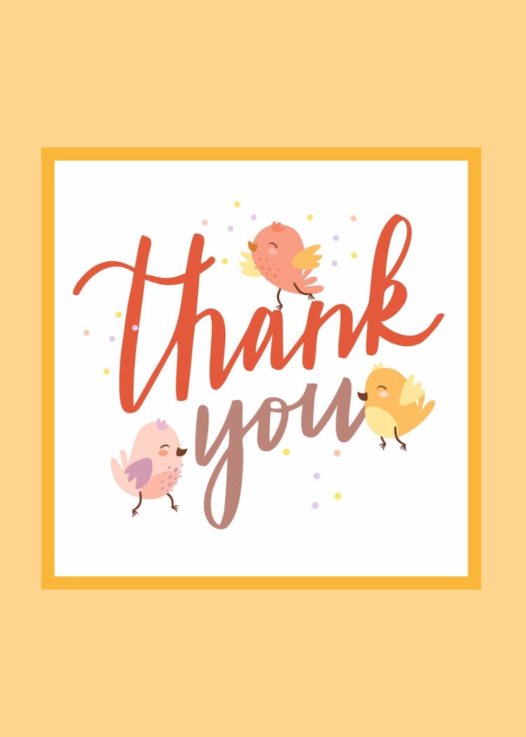 Thank you card TY-2312