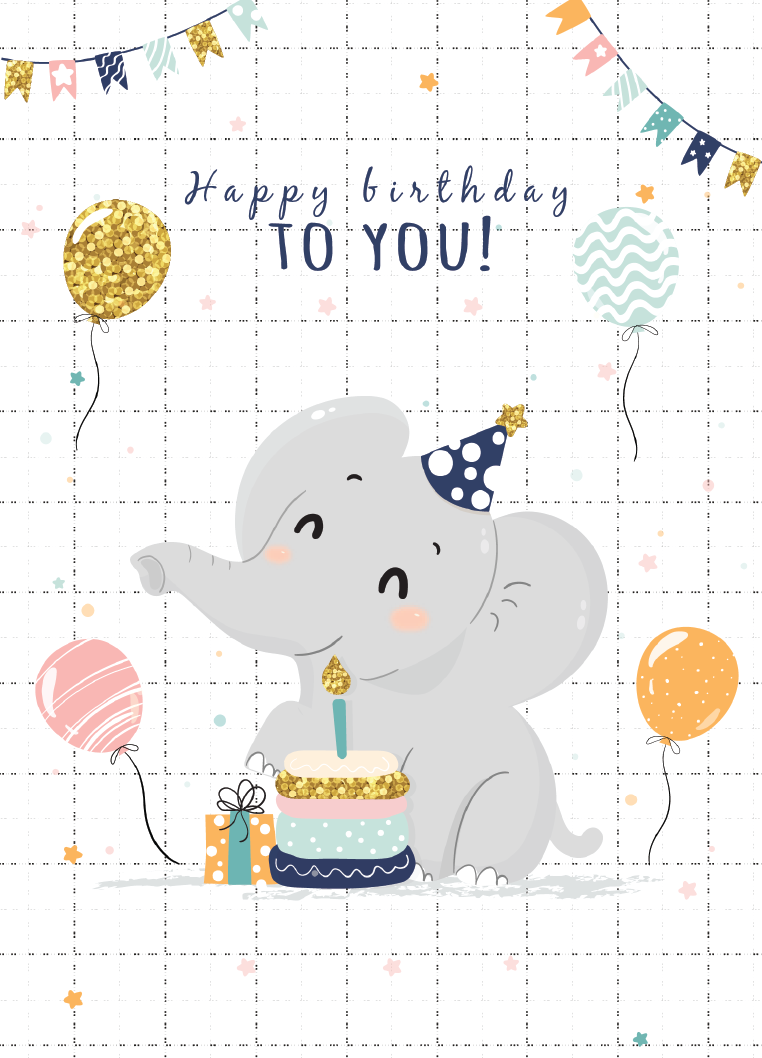 Birthday card BD-2404