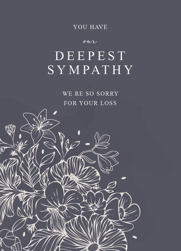 Sympathy card SM-2415