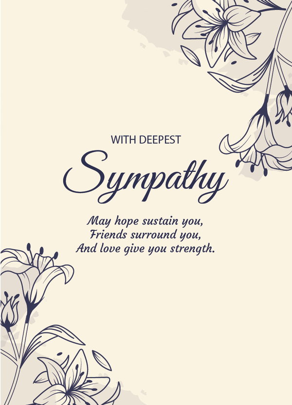 Sympathy card SM-2417