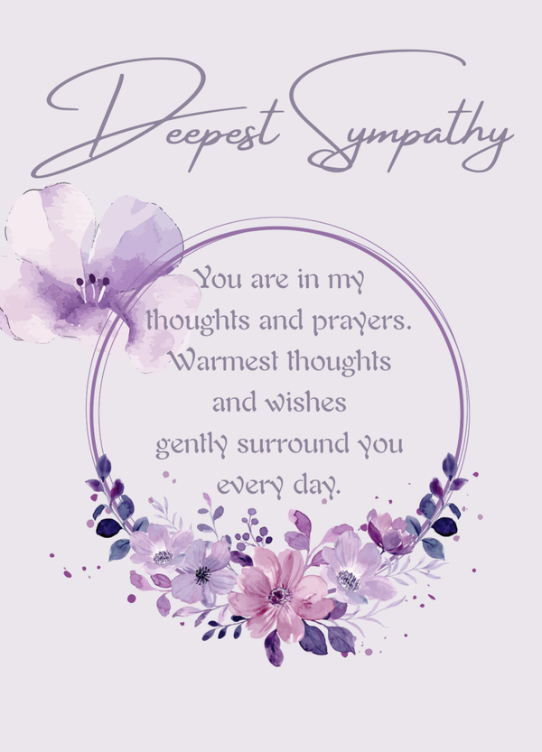 Sympathy card SM-2530