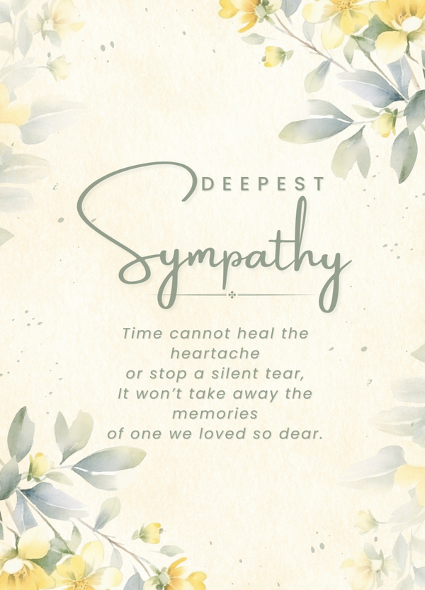 Sympathy card SM-2621