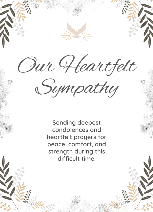 Sympathy card SM-2622