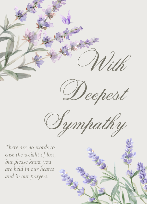 Sympathy card SM-2623