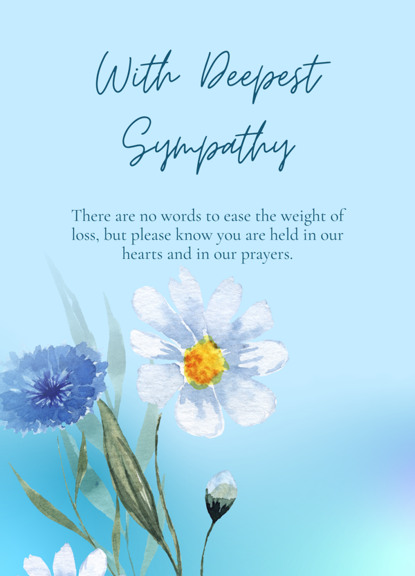Sympathy card SM-2625