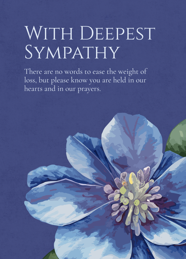 Sympathy card SM-2626