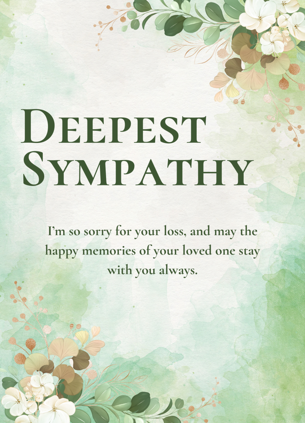 Sympathy card SM-2627