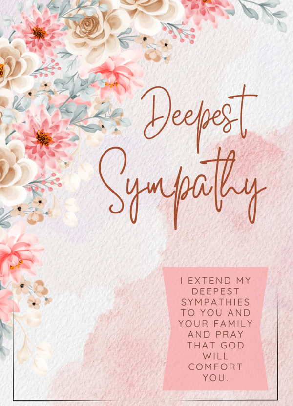 Sympathy card SM-2628