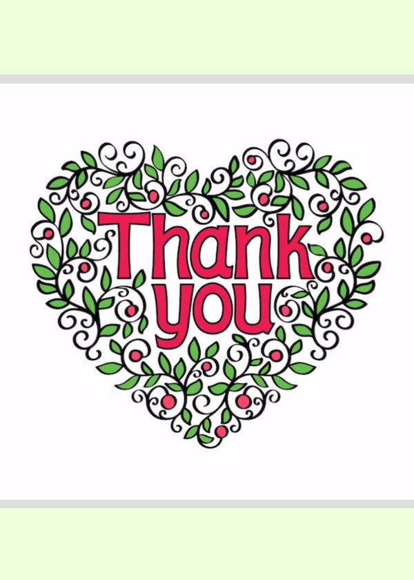 Thank you card TY-2313