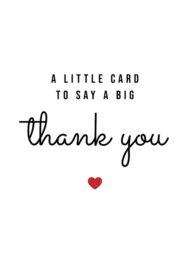 Thank you card TY-2410