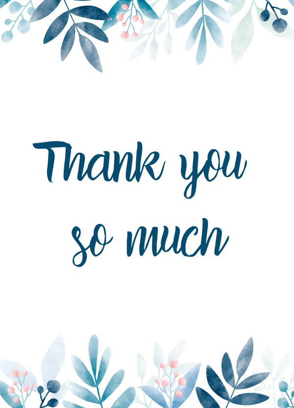 Thank you card TY-2412
