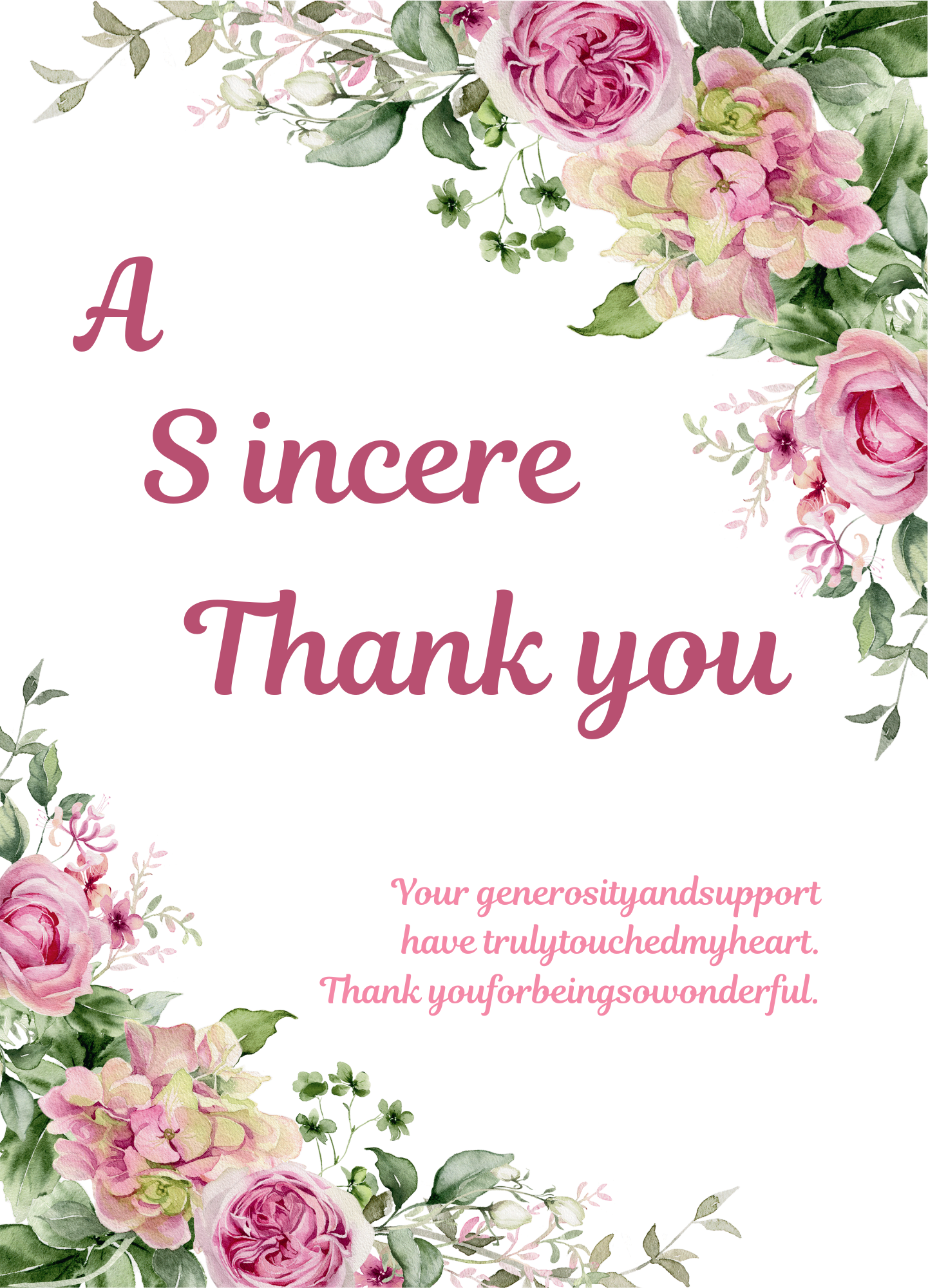 Thank you card TY-2503