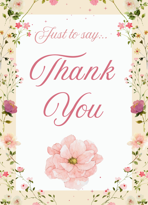 Thank you card TY-2504