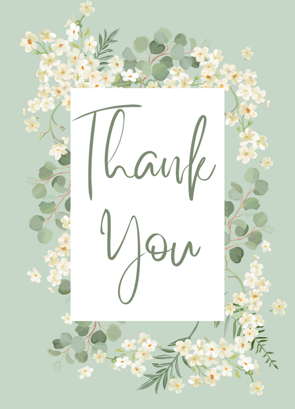 Thank you card TY-2507