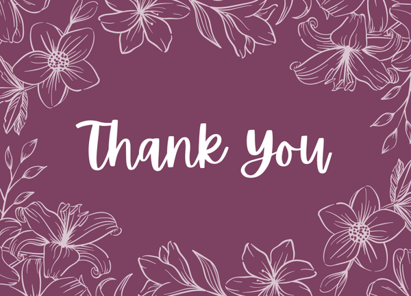 Thank you card TY-2684