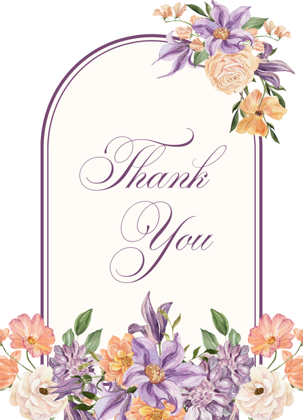 Thank you card TY-2695