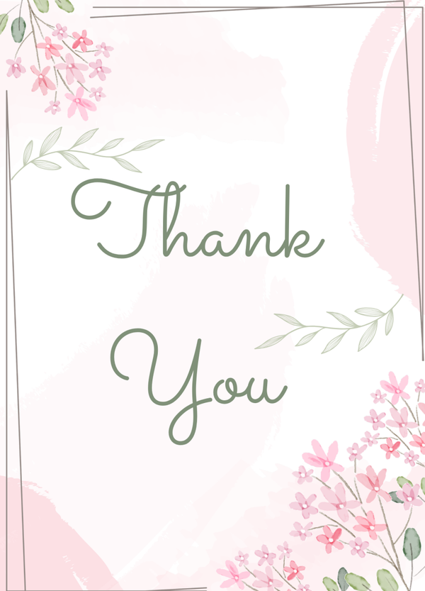Thank you card TY-2696