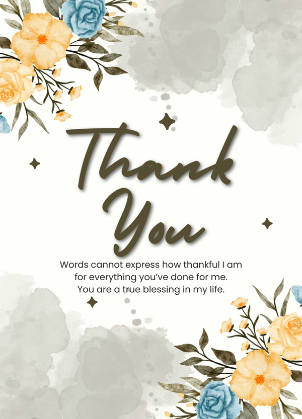 Thank you card TY-2697