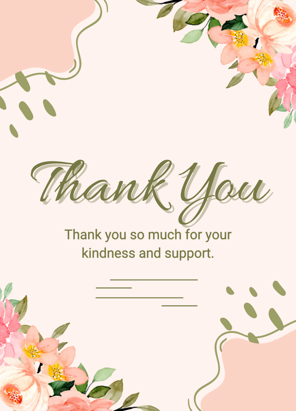 Thank you card TY-2699